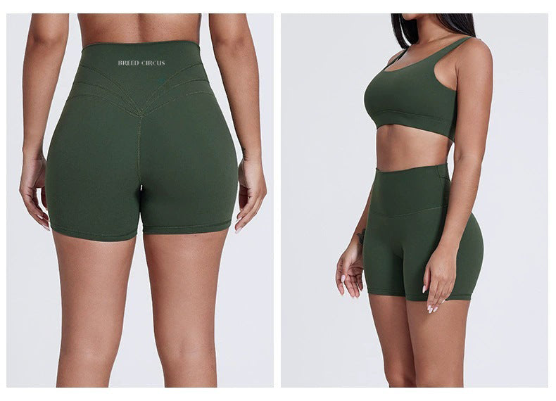 Antonella Shorts : Mid-Waist Activewear Shorts