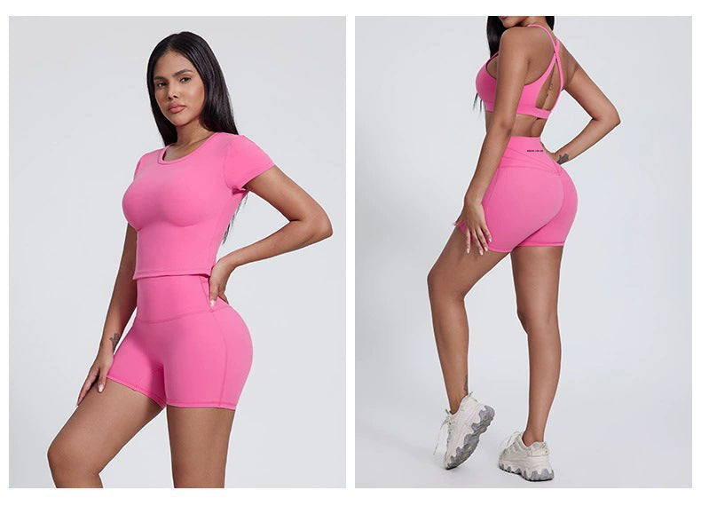 Antonella Shorts : Mid-Waist Activewear Shorts