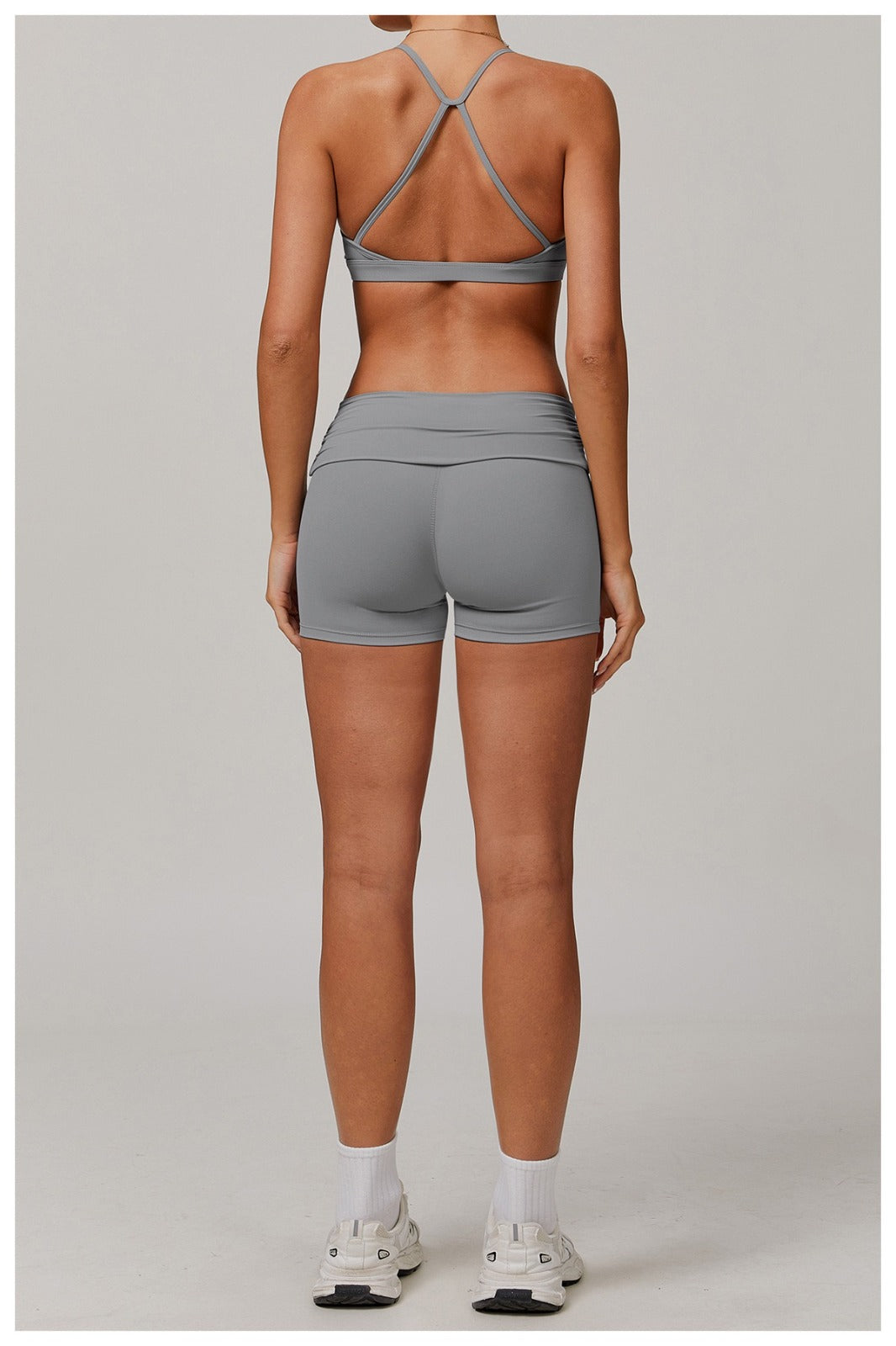 Eleni Dusty Gray Set - Bra & Leggings