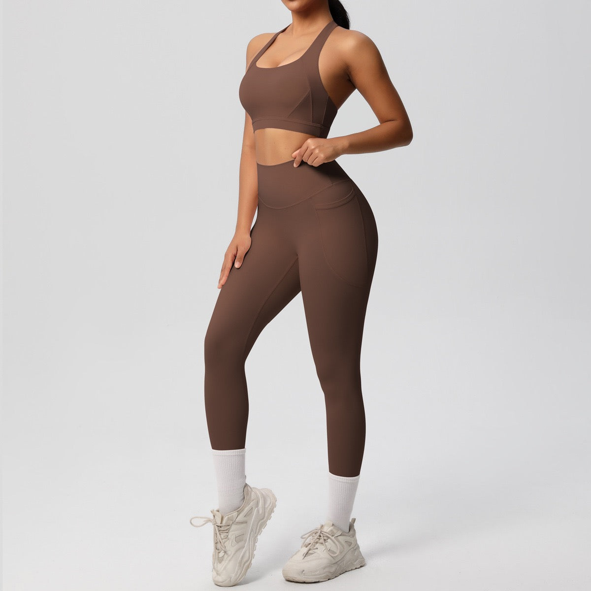 Iris leggings : Mid-Waist Activewear Leggings with Pockets