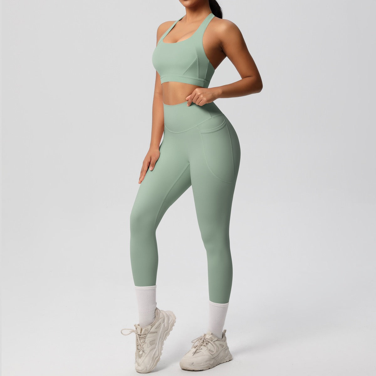 Iris leggings : Mid-Waist Activewear Leggings with Pockets
