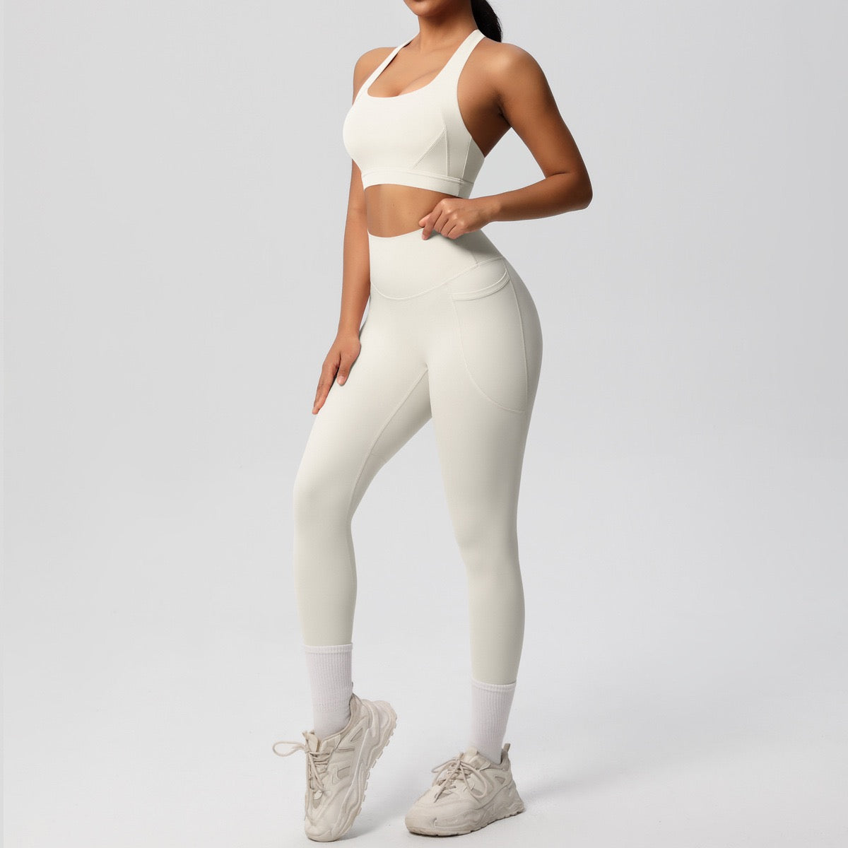 Iris leggings : Mid-Waist Activewear Leggings with Pockets
