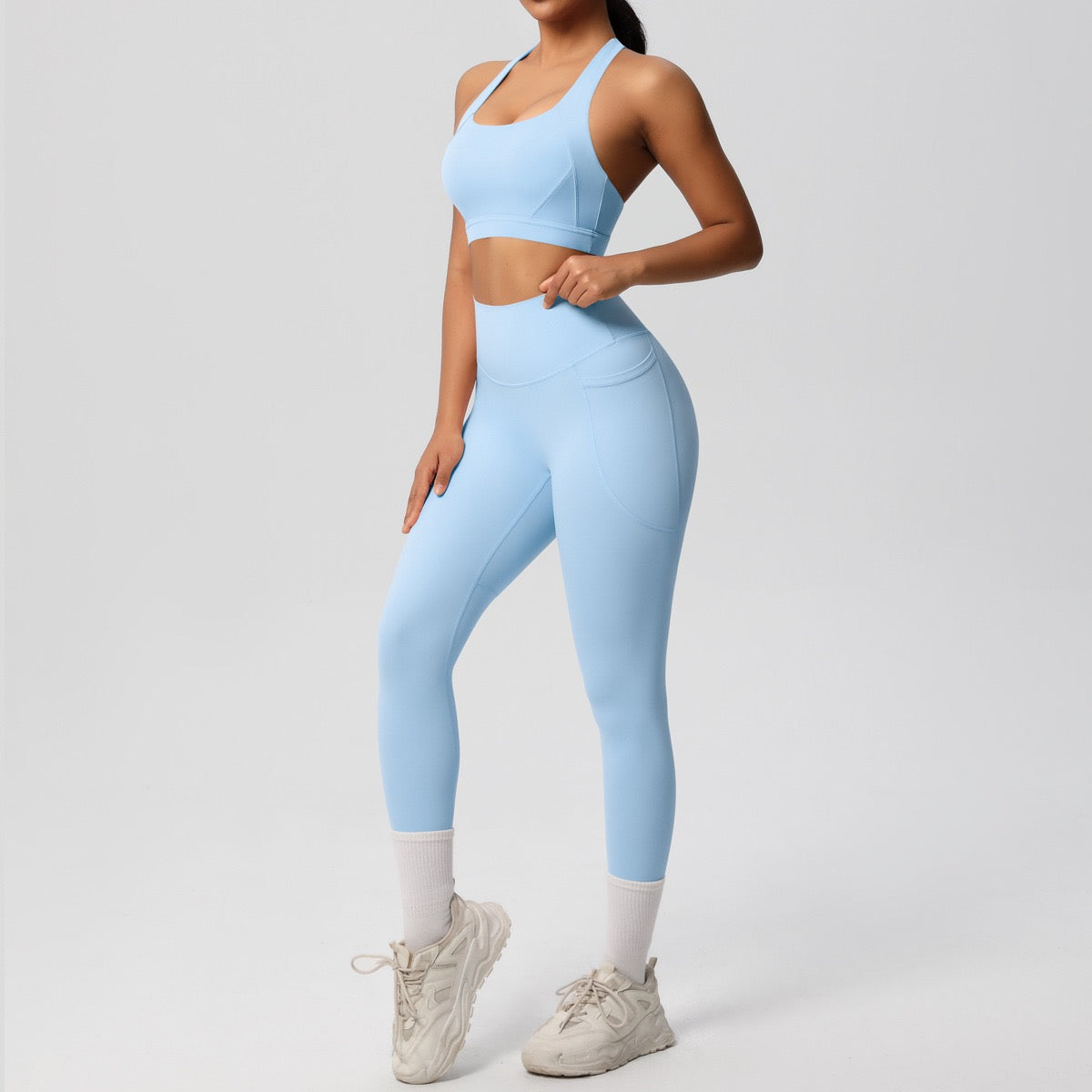 Iris leggings : Mid-Waist Activewear Leggings with Pockets