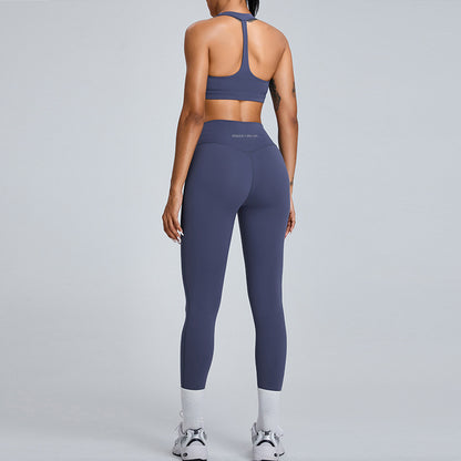 Kathrin Blue Set - Bra & Leggings
