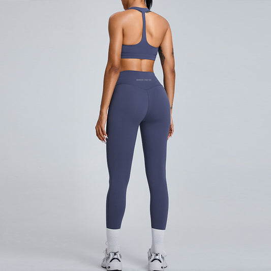 Kathrin Blue Set - Bra & Leggings