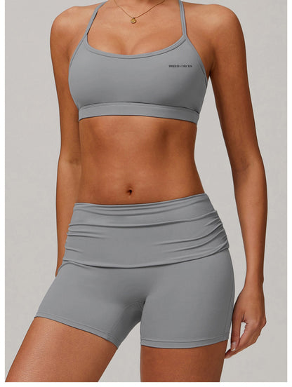 Eleni Dusty Gray Set  - Bra & Leggings