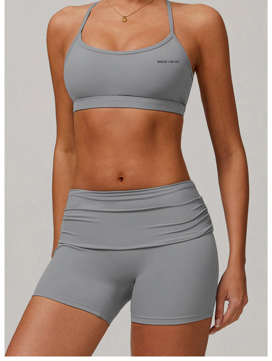 Eleni Dusty Gray Set  - Bra & Leggings