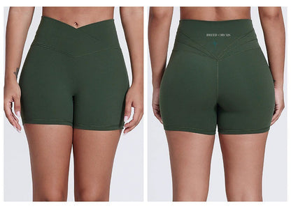 Antonella V-Cut Shorts : Mid-Waist Activewear Shorts