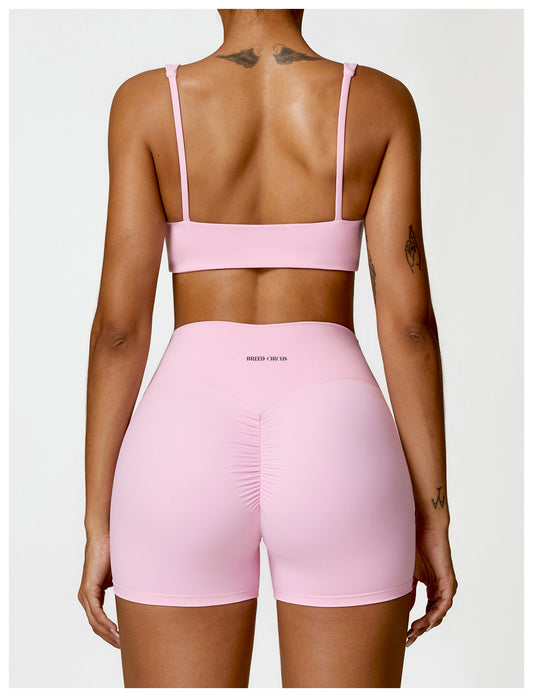 Maddalena Shorts: Mid-Waist Activewear Shorts