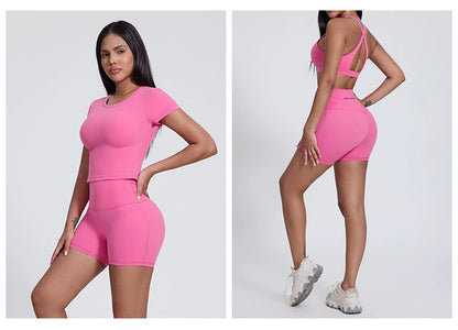 Antonella Shorts : Mid-Waist Activewear Shorts