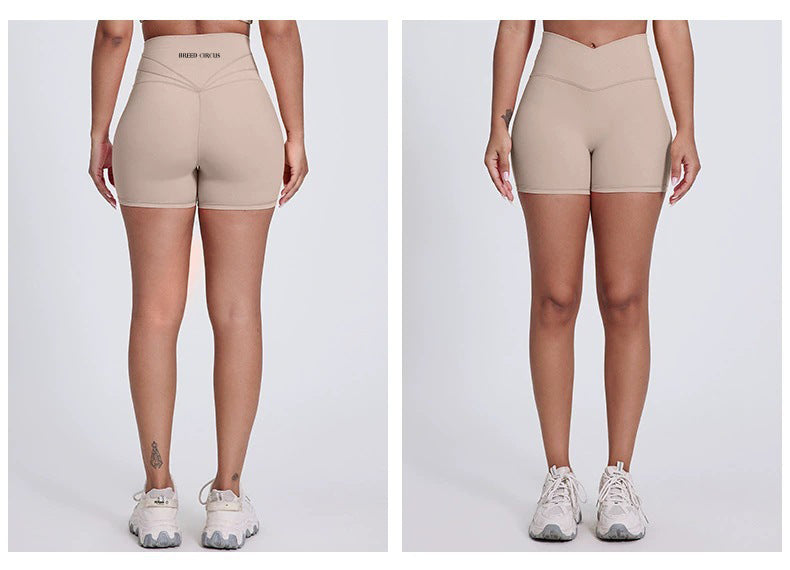 Antonella V-Cut Shorts : Mid-Waist Activewear Shorts