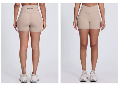 Antonella V-Cut Shorts : Mid-Waist Activewear Shorts
