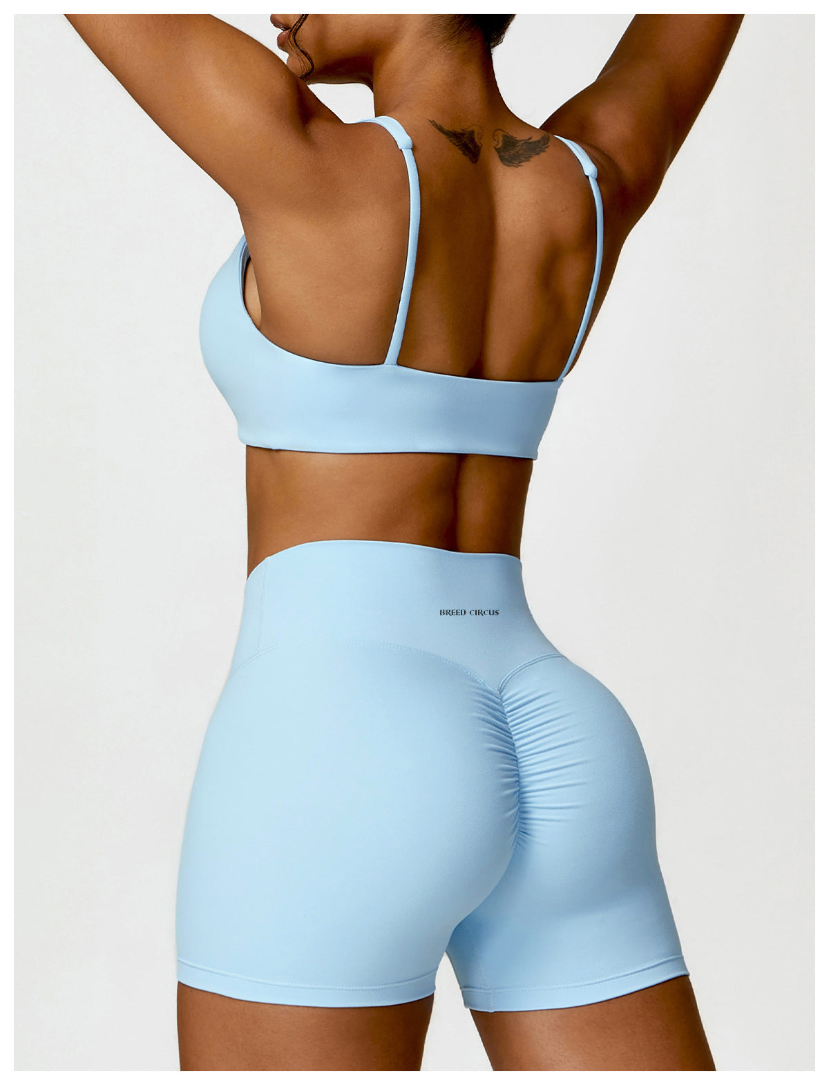 Maddalena Shorts: Mid-Waist Activewear Shorts