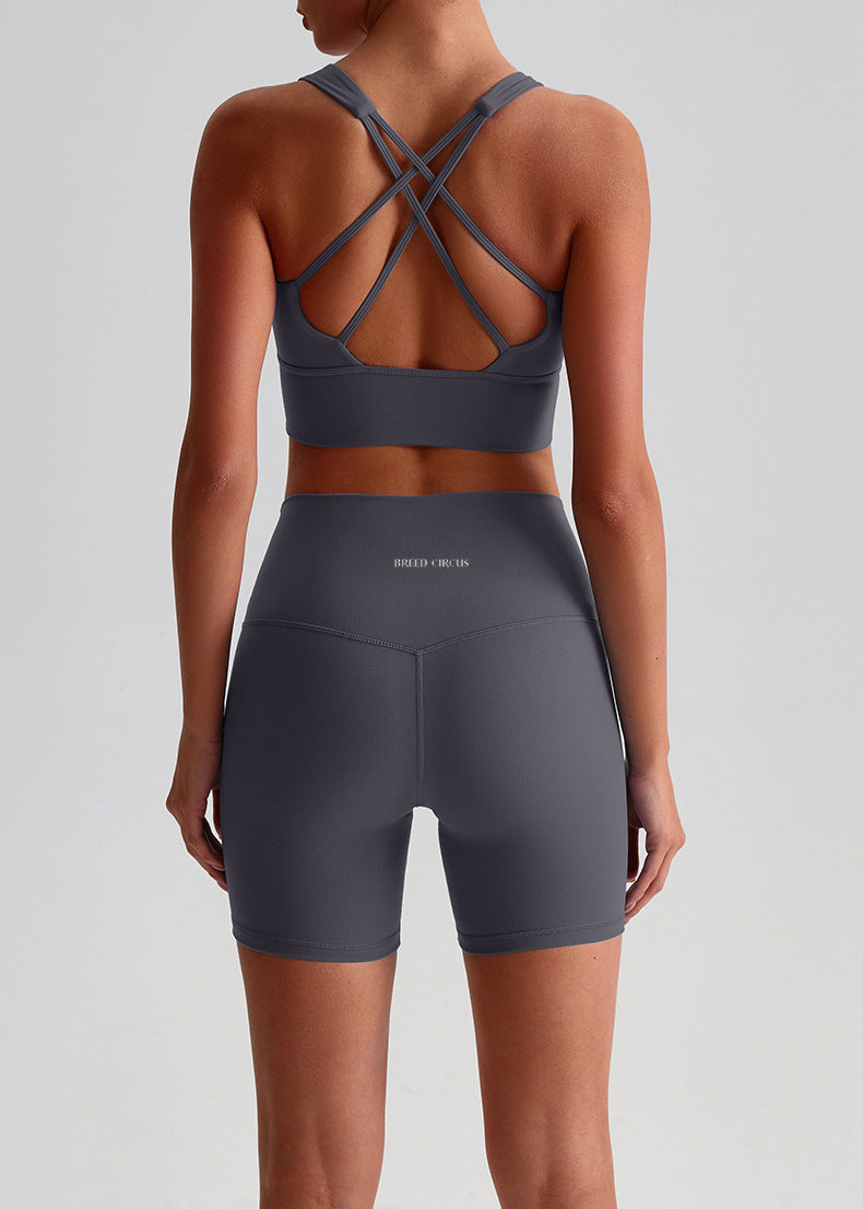 Julie Shorts: Mid-Waist Activewear Shorts