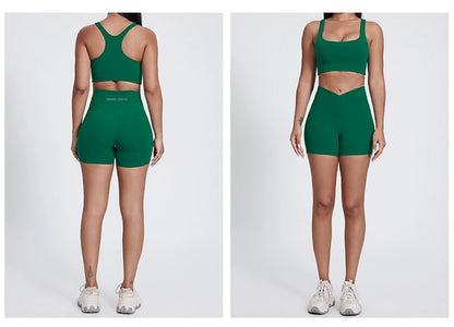 Antonella V-Cut Shorts : Mid-Waist Activewear Shorts