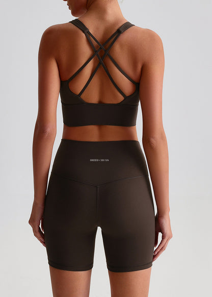 Julie Shorts: Mid-Waist Activewear Shorts