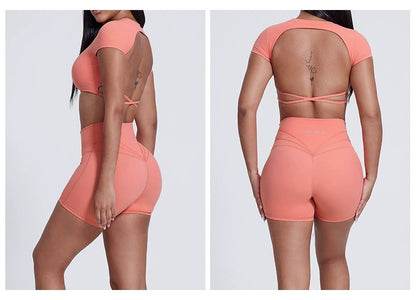 Antonella Shorts : Mid-Waist Activewear Shorts