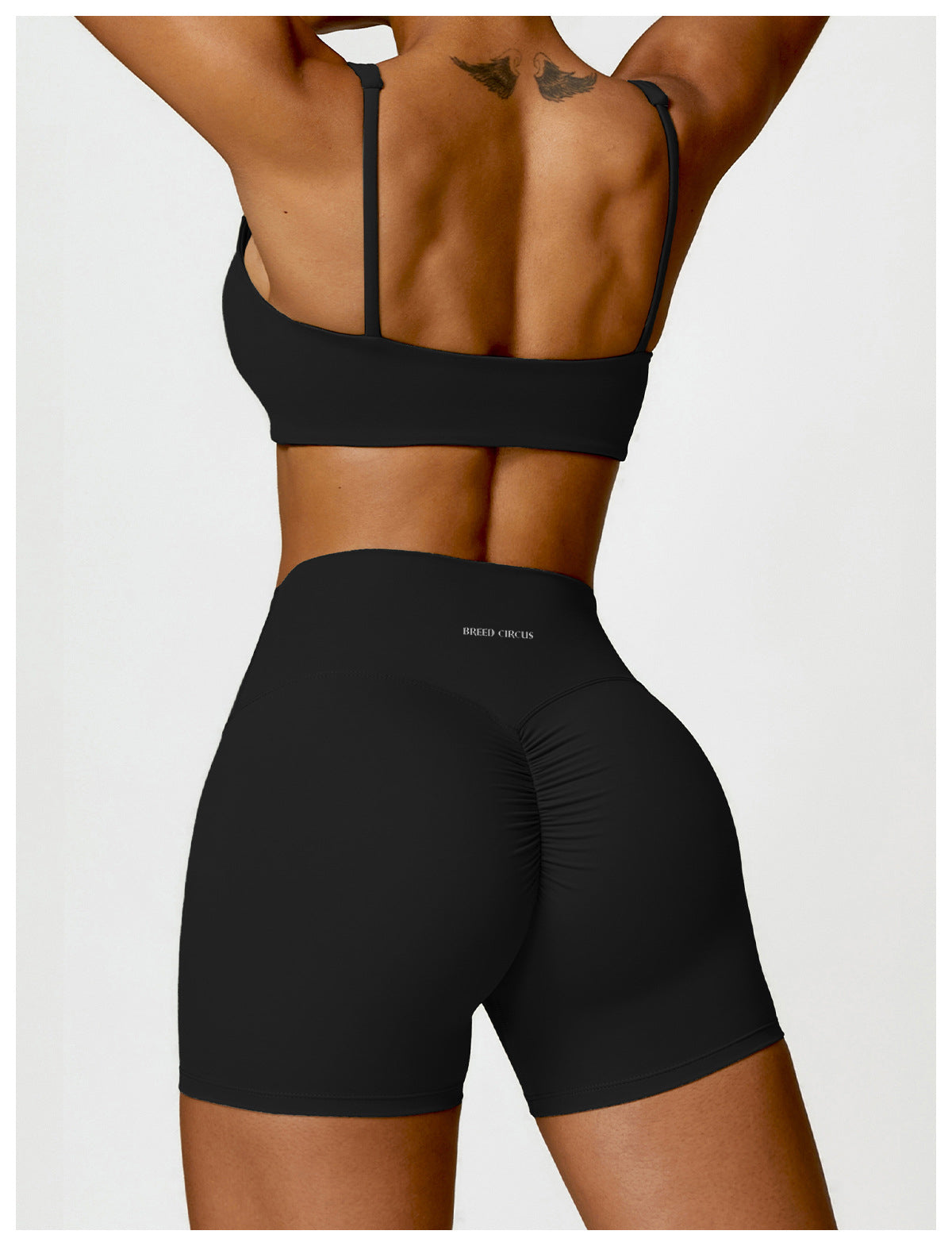 Maddalena Shorts: Mid-Waist Activewear Shorts