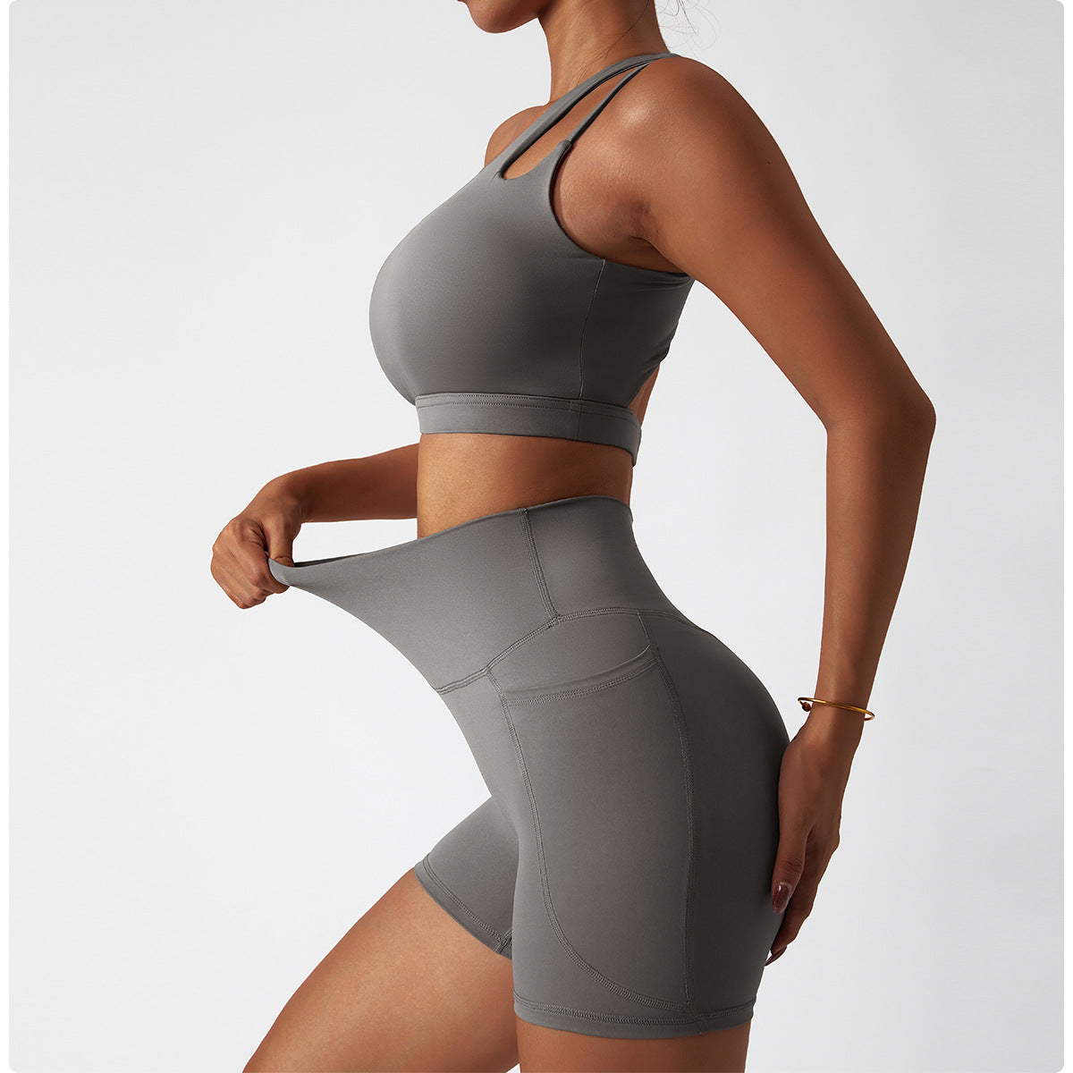 Milla Shorts: Mid-Waist Activewear Shorts With Pockets