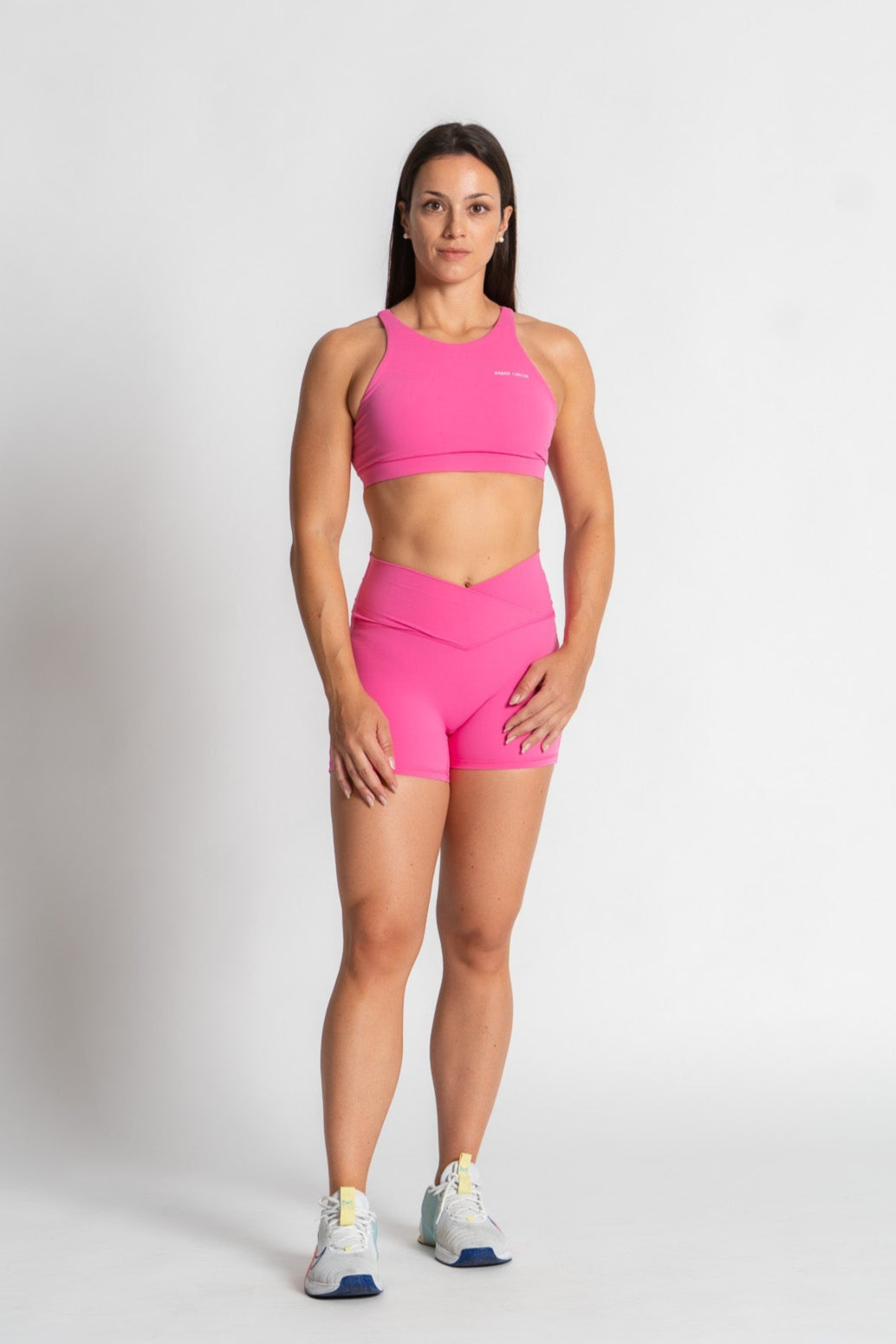 Antonella V-Cut Shorts : Mid-Waist Activewear Shorts