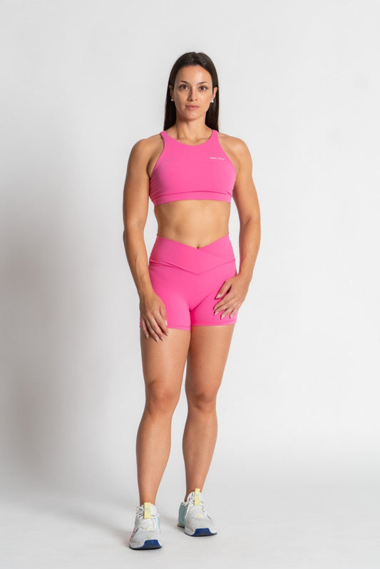 Antonella V-Cut Shorts : Mid-Waist Activewear Shorts