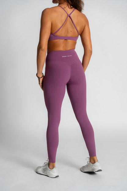 Eleni Purple Set  - Bra & Leggings