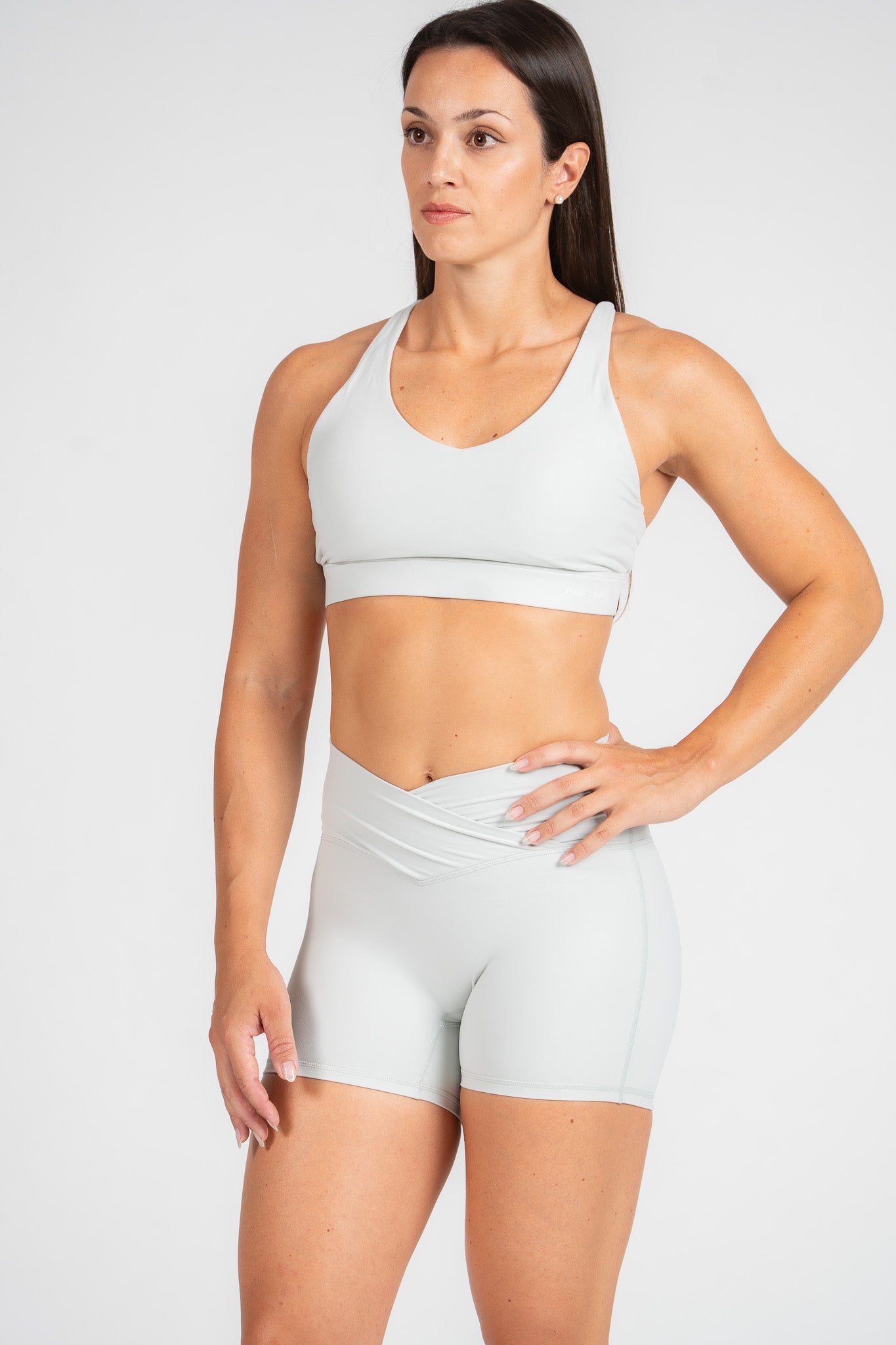 Antonella V-Cut Shorts : Mid-Waist Activewear Shorts