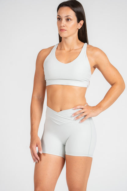 Antonella V-Cut Shorts : Mid-Waist Activewear Shorts