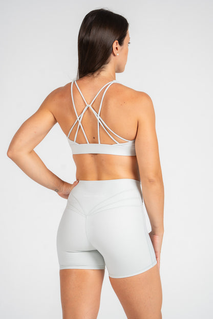 Antonella V-Cut Shorts : Mid-Waist Activewear Shorts