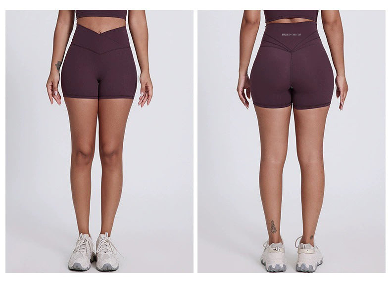 Antonella V-Cut Shorts : Mid-Waist Activewear Shorts