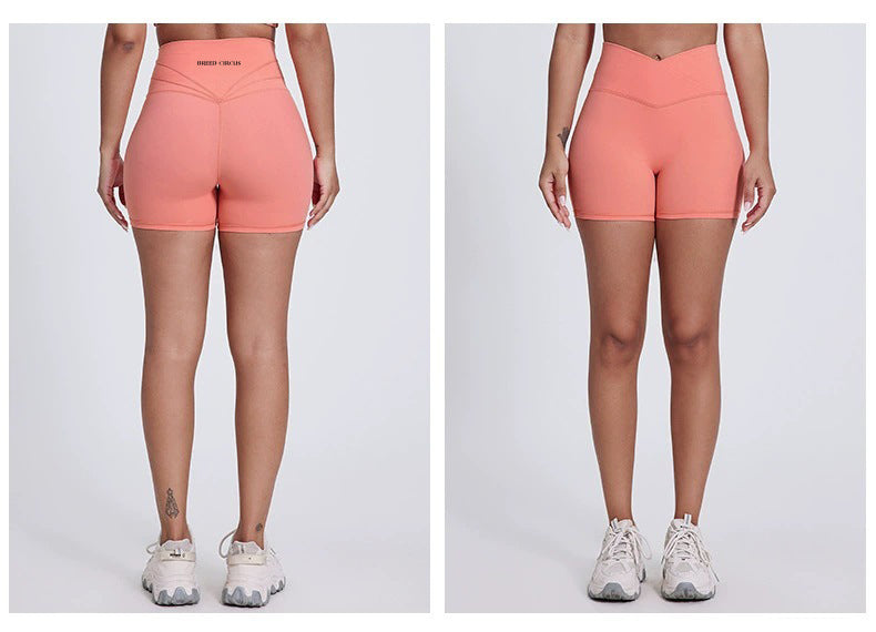 Antonella V-Cut Shorts : Mid-Waist Activewear Shorts
