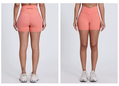 Antonella V-Cut Shorts : Mid-Waist Activewear Shorts