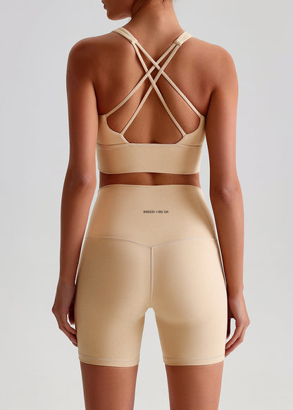 Julie Shorts: Mid-Waist Activewear Shorts