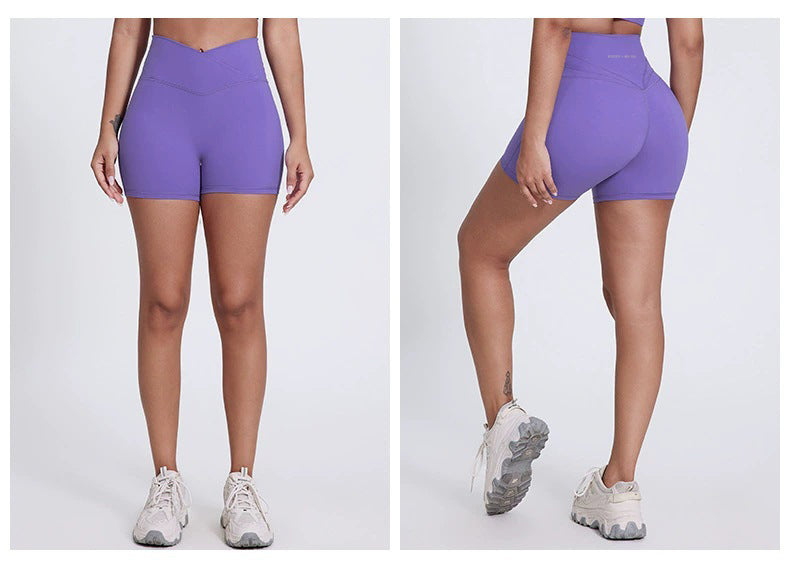 Antonella V-Cut Shorts : Mid-Waist Activewear Shorts