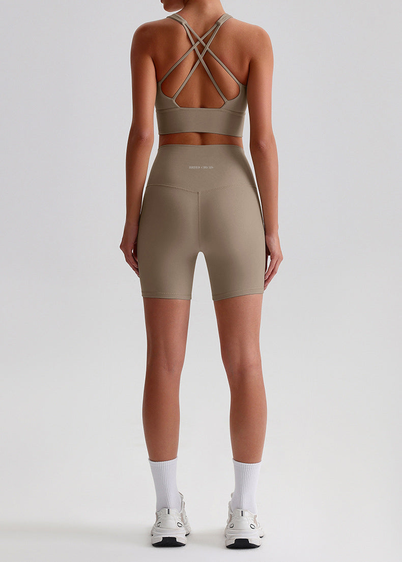Julie Shorts: Mid-Waist Activewear Shorts