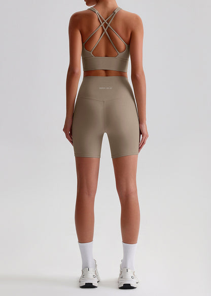 Julie Shorts: Mid-Waist Activewear Shorts