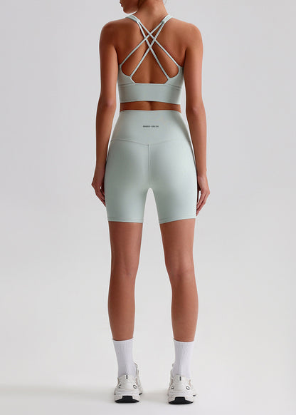 Julie Shorts: Mid-Waist Activewear Shorts